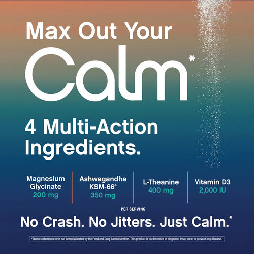 MaxCalm Relaxing Drink Mix Raspberry-Lemonade, 30 Stick Packs