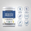 Piping Rock Daily Fiber Probiotic + Prebiotic Powder bottle with icons indicating Gluten & Wheat Free, Milk & Lactose Free, Soy Free, Non GMO, No Artificial Flavors, Sweeteners, Colors & Preservatives, Vegan.