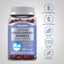 Stress Gummies bottle with icons indicating gluten free, wheat free, milk and lactose free, soy free, non-GMO, no artificial colors.