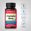 Lindberg L-Tryptophan 500 mg bottle with icons indicating Gluten & Wheat Free, Milk & Lactose Free, Non GMO, and No Artificial Colors, Flavors, Sweeteners & Preservatives.