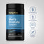 Piping Rock Ultra Men’s Prostate Complex bottle with icons indicating Gluten & Wheat Free, Milk & Lactose Free, Non GMO, No Artificial Flavors, sweeteners, & preservatives