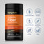 Piping Rock Prebiotic Fiber bottle with icons indicating Gluten & Wheat Free, Non GMO, Milk & Lactose Free, No Artificial Preservatives, color, flavor, & sweetener, Soy Free, Vegan.