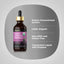 Graphic stating Potent Concentrated Extract, USDA Organic, Non-GMO and Gluten Free, Convenient Liquid with Dropper
