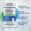 Product graphic stating Multi Action Targeted Formula, With Saw Palmetto Extract, Non-GMO and Gluten Free, Quick Release Capsules. 