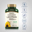 Sunflower Lecithin bottle with icons indicating Gluten/Wheat Free, Milk/Lactose Free, Soy Free, Non GMO, No Artificial Additives