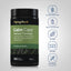 Piping Rock Calm Caps Herbal Formula bottle with icons indicating Gluten & Wheat Free, Milk & Lactose Free, Soy Free, Non GMO, No Artificial Flavors, Sweeteners, Colors & Preservatives.