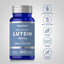 Lutein bottle with icons indicating gluten & wheat free, milk & lactose free, soy free, non-GMO, no artificial flavors/sweeteners/preservatives.