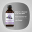 Graphic stating Enjoy in a Massage or In Your Bath, Pure Essential Oil, Lab Tested.