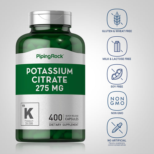 Potassium Citrate, 275 mg, 400 Quick Release Capsules