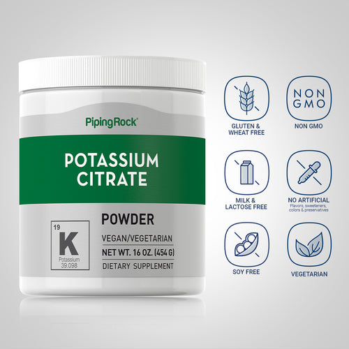 Potassium Citrate Powder, 16 oz (454 g) Bottle