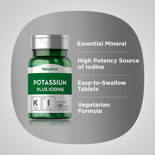 Potassium Plus Iodine, 180 Tablets