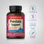 Prostate Support bottle with icons indicating Gluten & Wheat Free, Milk & Lactose Free, Non-GMO, No Artificial Flavors or Preservatives.