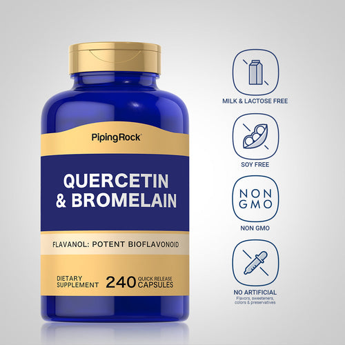 Quercetin Plus Bromelain, 360 mg (per serving), 240 Quick Release Capsules