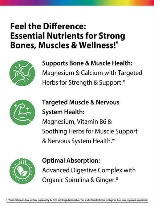 Magnesium Calcium + Real Food Nutrients, 90 Vegan Caplets