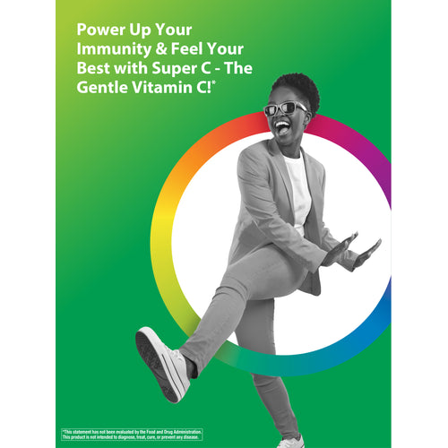 Super C 1,000 mg + Real Food Nutrients, 60 Vegan Caplets