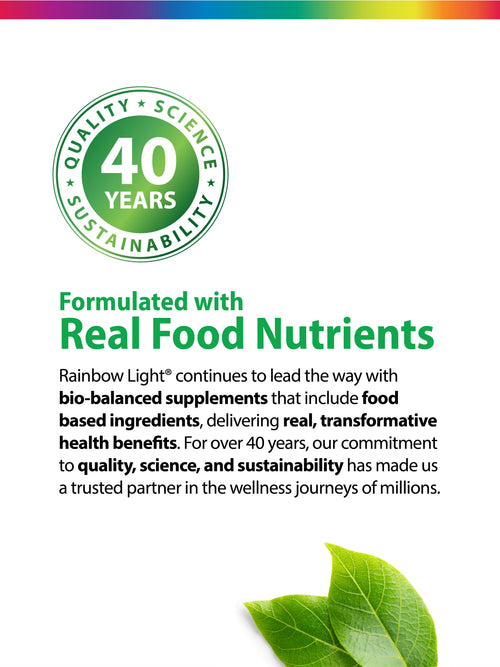 Calcium Magnesium and Vegan D3 + Real Food Nutrients, 90 Vegan Caplets