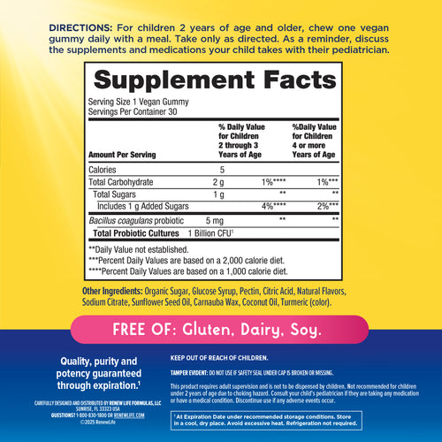 Ultimate Flora Kids Probiotic Gummies, 30 Berry-licious Gummies