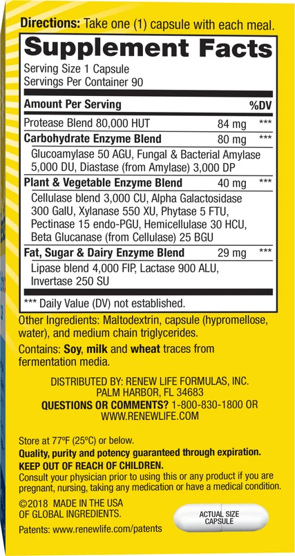 DigestMore Ultra Enzymes, 90 Vegan Capsules