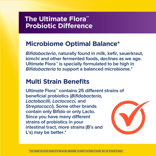 Ultimate Flora Immune Care Probiotic 25 Billion, 30 Vegan Capsules