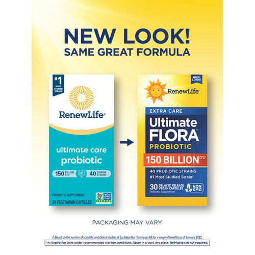 Ultimate Flora Extra Care Probiotic 150 Billion, 30 Delayed Release Vegan Caps