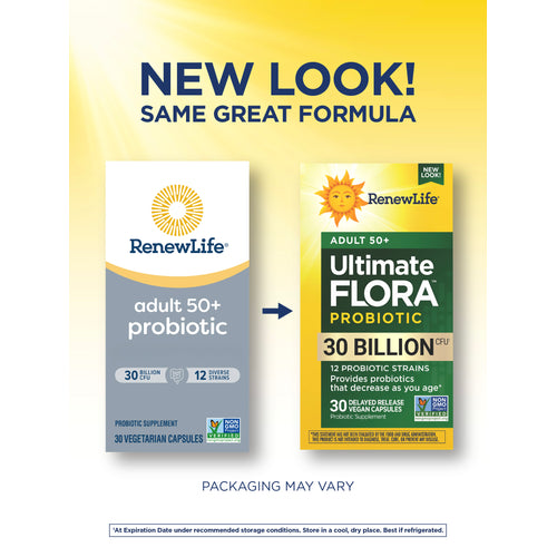 Ultimate Flora 50+ Probiotic 30 Billion, 30 Delayed Release Vegan Caps