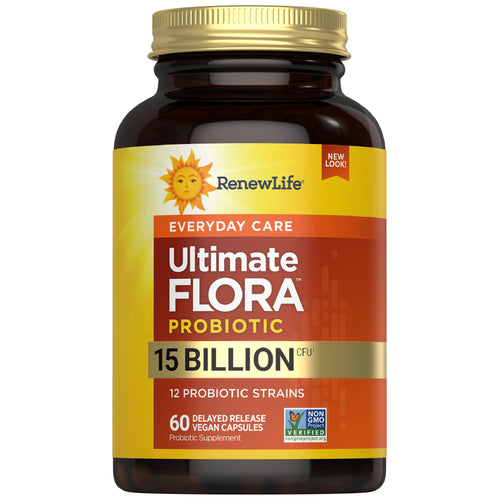 Ultimate Flora Everyday Care Probiotic 15 Billion, 60 Delayed Release Vegan Caps