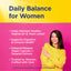 Product highlights graphic stating Vaginal pH & Yeast Levels*, Digestive & Immune Health*, DR Vegan Caps for Targeted Delivery, Trusted by Women
