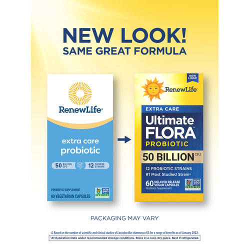 Ultimate Flora Extra Care Probiotic 50 Billion, 60 Delayed Release Vegan Caps
