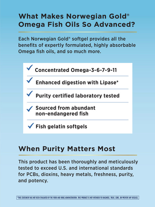 Norwegian Gold Critical Omega, 60 Fish Gelatin Softgels