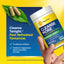 A hand holds a RenewLife CleanseMore bottle, capsules on a leaf, and text: 'Cleanse Tonight. Feel Refreshed Tomorrow.'