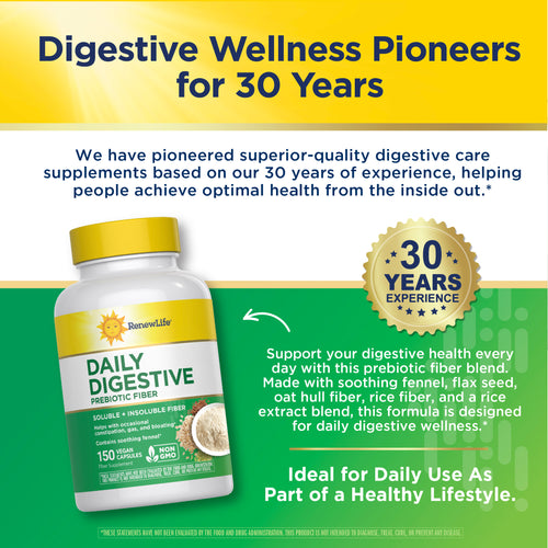Daily Digestive Prebiotic Fiber, 150 Vegetarian Capsules