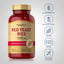 Red Yeast Rice bottle with icons indicating Gluten Wheat Milk Lactose Soy Free, Non GMO, No Artificial Flavors Sweeteners Colors Preservatives.