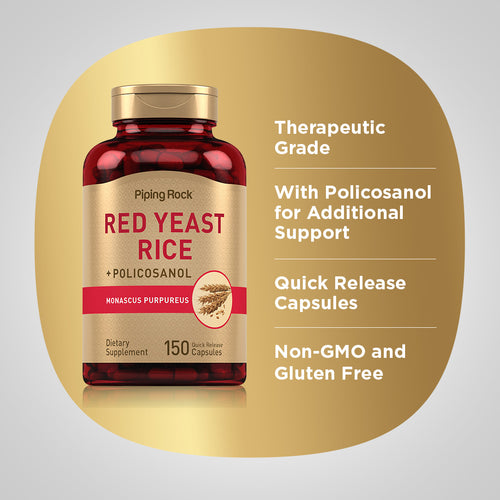 Red Yeast & Policosanol, 150 Quick Release Capsules