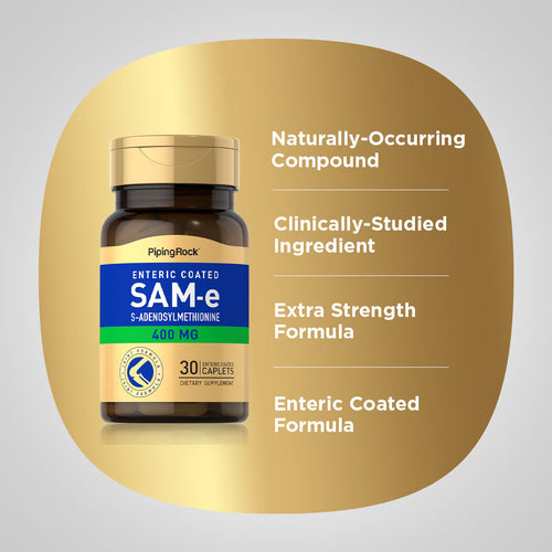 SAM-e Enteric Coated, 400 mg, 30 Enteric Coated Caplets