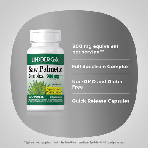 Saw Palmetto Complex, 900 mg (per serving), 100 Capsules