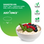 RL Womens One 50+ caplet (7/8 inch) with suggested use, 'JUST 1 ONCE', Vegetarian, Gluten Free, Non-GMO icons, and a bowl of oatmeal.