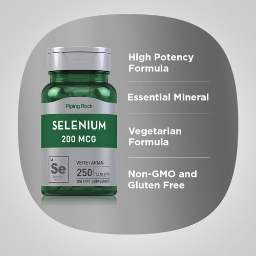 Selenium, 200 mcg, 250 Tablets