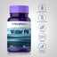 Water Pill bottle with icons indicating Gluten & Wheat Free, Milk & Lactose Free, Soy Free, Non-GMO, No Artificial Flavors/Sweeteners/Colors/Preservatives.