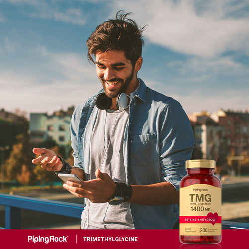 TMG (Trimethylglycine), 1400 mg (per serving), 200 Quick Release Capsules