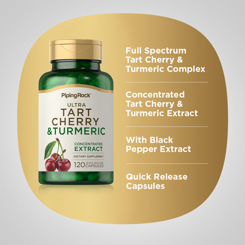 Turmeric with Tart Cherry, 120 Vegetarian Capsules