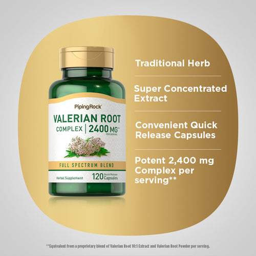Valerian Root, 2400 mg, 120 Quick Release Capsules