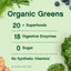 Greens Powder Unflavored (Organic), 5.3 oz (150 g) Bottle