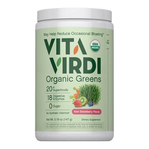 Greens Powder (Organic) (Kiwi Strawberry), 5.18 oz (147 g) Bottle