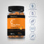Vitamin C bottle with icons indicating gluten free, wheat free, milk free, lactose free, soy free, non-GMO, no artificial sweeteners.