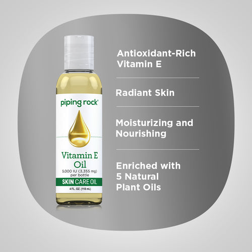 Vitamin E Natural Skin Oil, 5000 IU, 4 fl oz (118 mL) Bottle