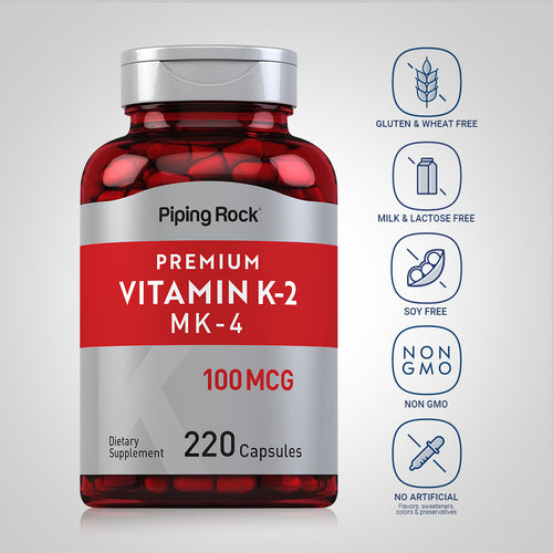 Vitamin K-2 with MK-4, 100 mcg, 220 Capsules