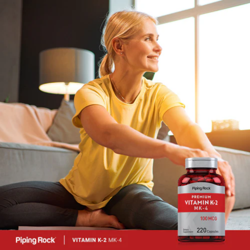 Vitamin K-2 with MK-4, 100 mcg, 220 Capsules, 2  Bottles