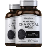 Activated Coconut Charcoal, 780 mg (per serving), 180 Quick Release Capsules, 2  Bottles