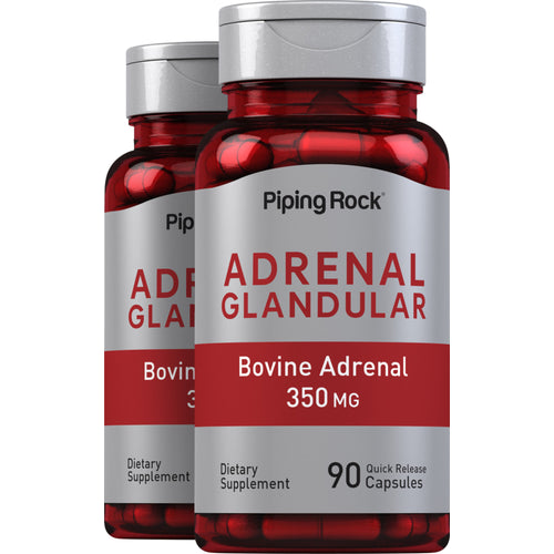Adrenal Glandular (Bovine), 350 mg, 90 Quick Release Capsules, 2  Bottles