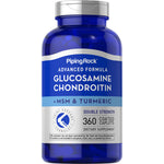 Advanced Formula Glucosamine Chondroitin with MSM & Turmeric in double strength, 360 coated caplets.